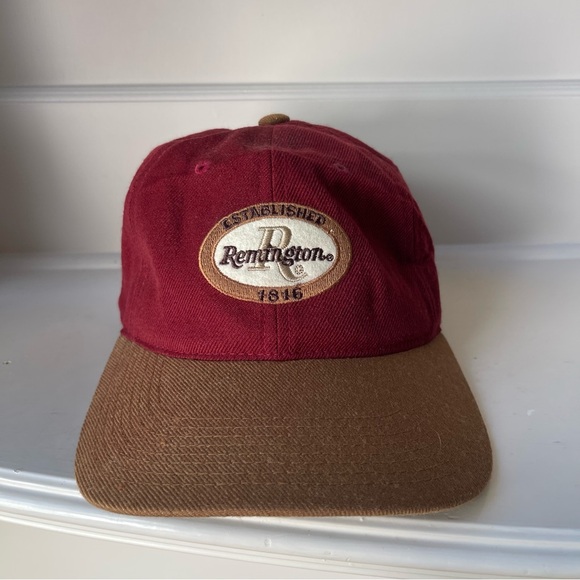 Vintage Remington Embroidered Adjustable Strap Back Baseball Hat Cap Hunting - Picture 1 of 9